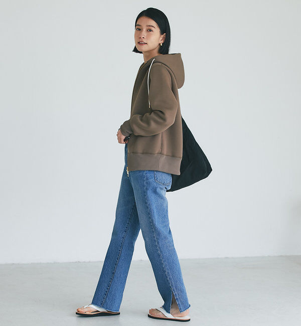  「スポンジダンボールZIPパーカーカットソー」|パーカー|