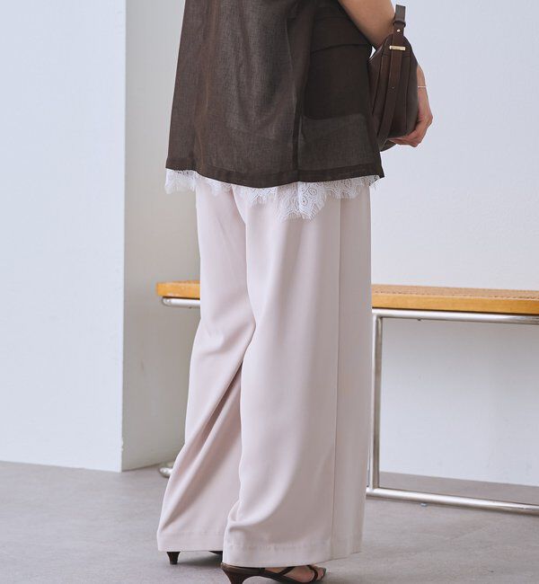  「【WEB限定TMサイズ登場/4サイズ展開】タックワイドスラックス」|チノ|