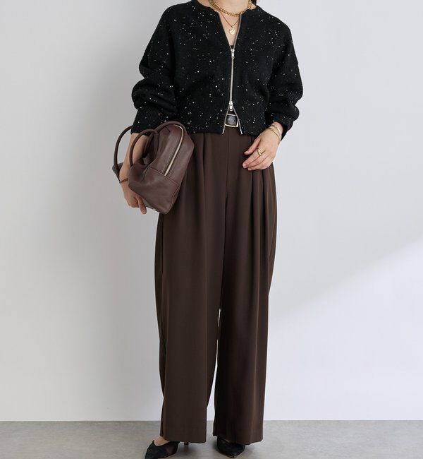  「【WEB限定TMサイズ登場/4サイズ展開】タックワイドスラックス」|チノ|