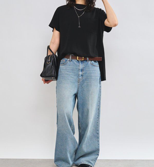  「【MONN.:. 】【2サイズ展開】ワイドレッグデニム」|デニム|