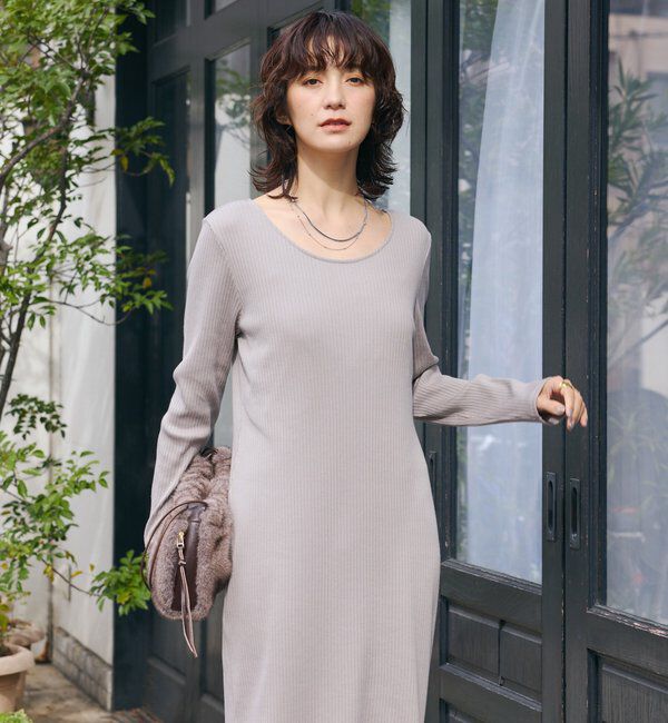  「【3サイズ展開】NEW2WAYロングリブワンピース」|ワンピース|