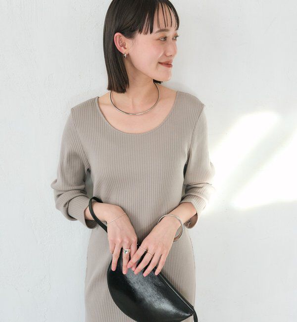  「【3サイズ展開】NEW2WAYロングリブワンピース」|ワンピース|
