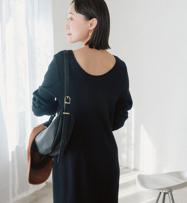  「【3サイズ展開】NEW2WAYロングリブワンピース」|ワンピース|