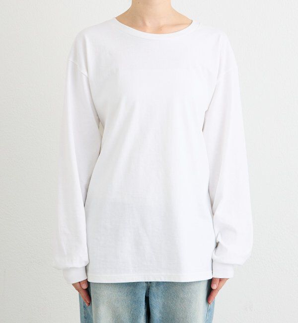  「【A・MONN】【綿100％/洗濯機洗いOK】オーバーロングTシャツ」|Tシャツ・カットソー|