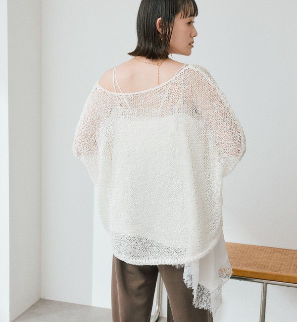 「【5色展開】テープヤーンボートネックニット」|ニット・セーター|