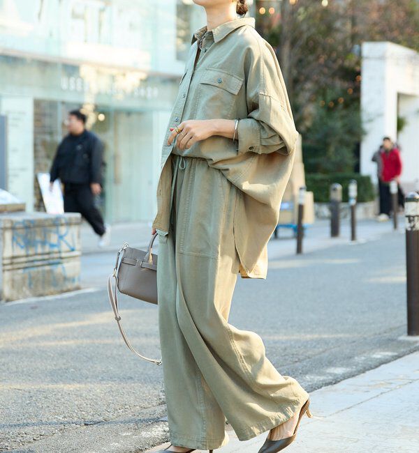  「【セットアップ可/手洗い可】ガーメントダイワイドシャツ」|シャツ・ブラウス|