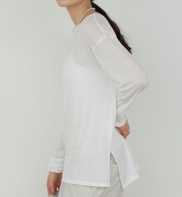  「【La nature linge】オーバーシアーロンT」|Tシャツ・カットソー|