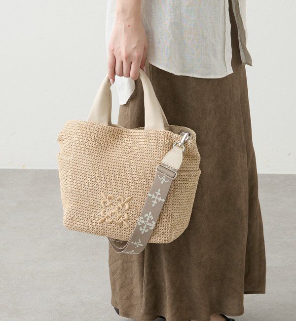  「【Souffle TOTE】ナイロンラフィア2WAYトートバッグ」|トートバッグ|