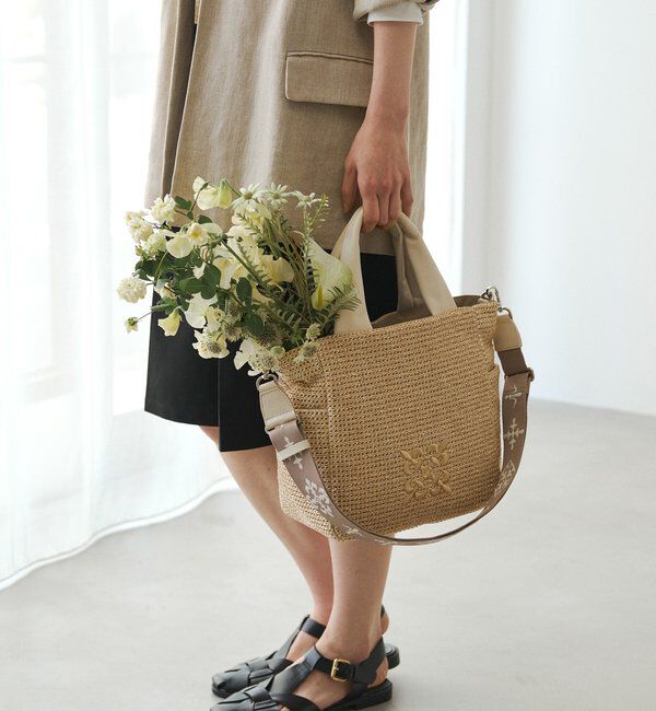  「【Souffle TOTE】ナイロンラフィア2WAYトートバッグ」|トートバッグ|