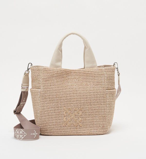  「【Souffle TOTE】ナイロンラフィア2WAYトートバッグ」|トートバッグ|