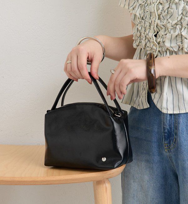  「チャーム付きダブルハンドルミニＢＡＧ」|トートバッグ|