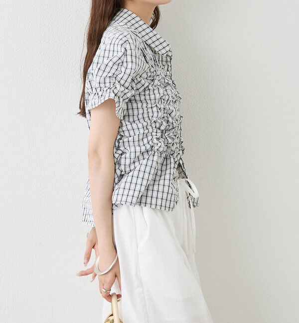  「シャーリングシェイプシャツ」|シャツ・ブラウス|
