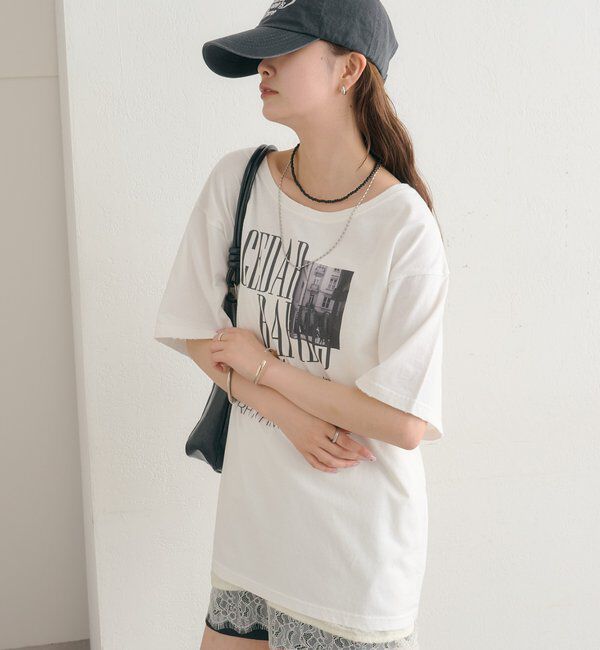  「ダメージロゴTシャツ」|Tシャツ・カットソー|