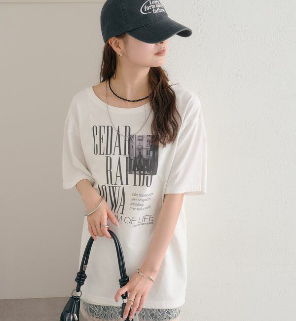  「ダメージロゴTシャツ」|Tシャツ・カットソー|