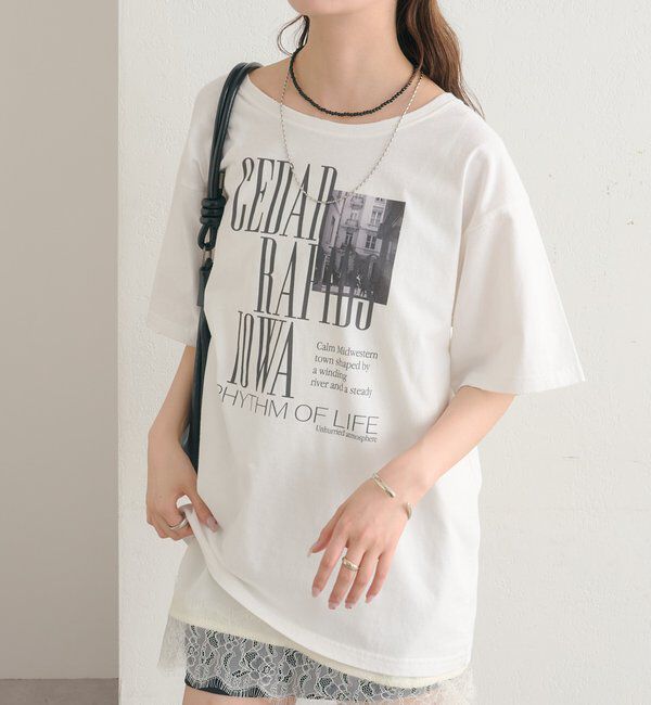  「ダメージロゴTシャツ」|Tシャツ・カットソー|