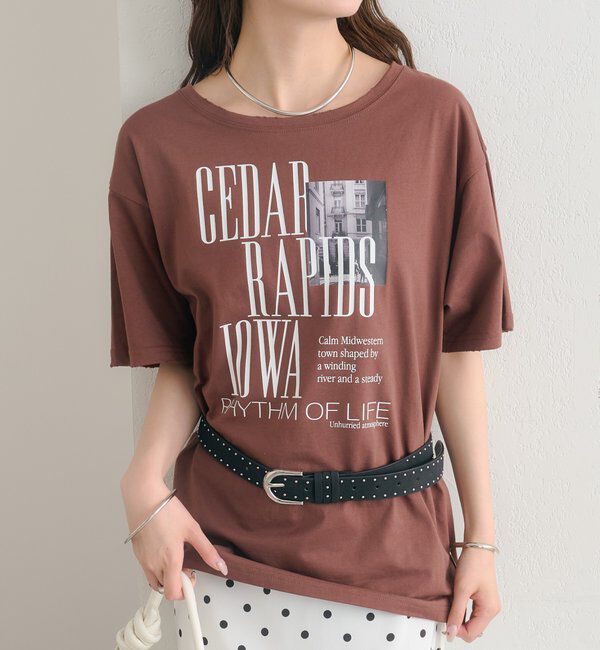  「ダメージロゴTシャツ」|Tシャツ・カットソー|