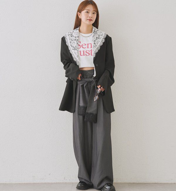  「腰巻き2WAYスラックス」|チノ|