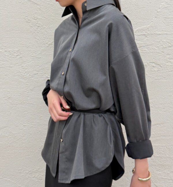  「《WEB限定/大人気につきリバイバル/累計販売１万枚達成》サテンBIGシャツ」|シャツ・ブラウス|