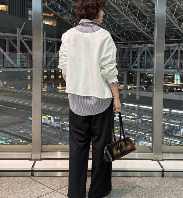  「ジャージータックワイドパンツ」|チノ|