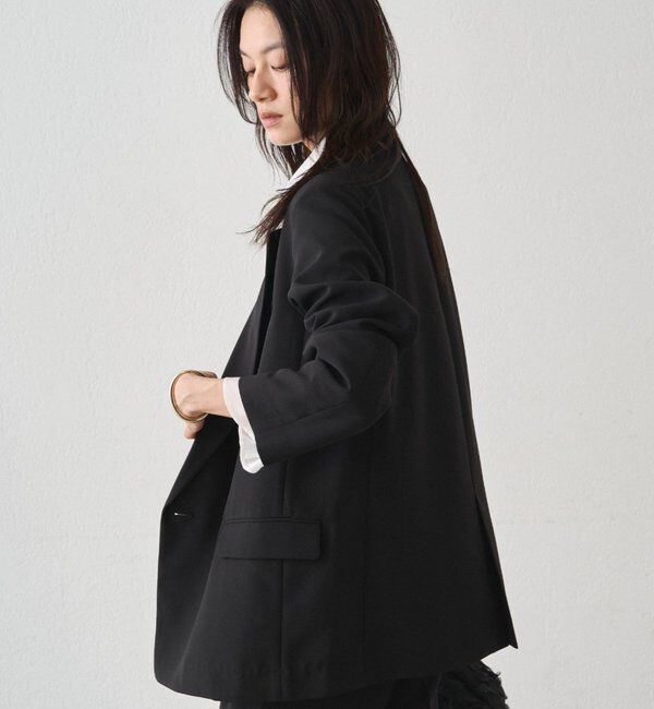  「《オンオフ活躍/セットアップ着用可》ダブルクロスジャケット」|テーラードジャケット|