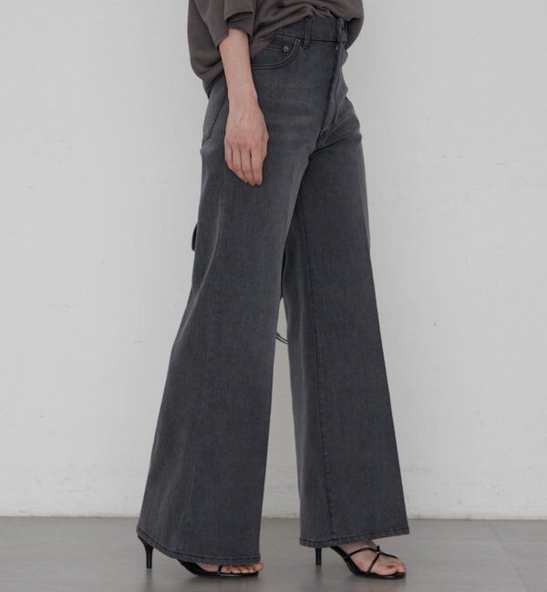  「デニムフレアパンツ」|デニム|