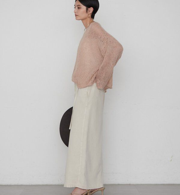  「≪好評につき再登場/洗える≫【earthy_/アーシー】シアーハンドライクニット」|ニット・セーター|