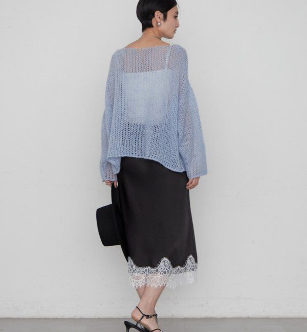  「≪好評につき再登場/洗える≫【earthy_/アーシー】シアーハンドライクニット」|ニット・セーター|