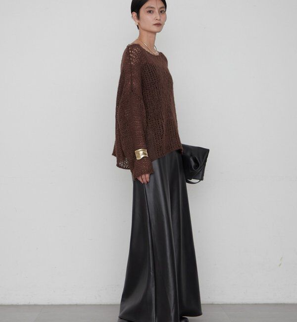  「≪好評につき再登場/洗える≫【earthy_/アーシー】シアーハンドライクニット」|ニット・セーター|