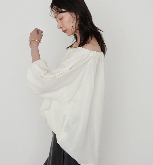  「《セットアップ可》【JAPAN MADE】カラミメッシュオフショルプルオーバー」|シャツ・ブラウス|