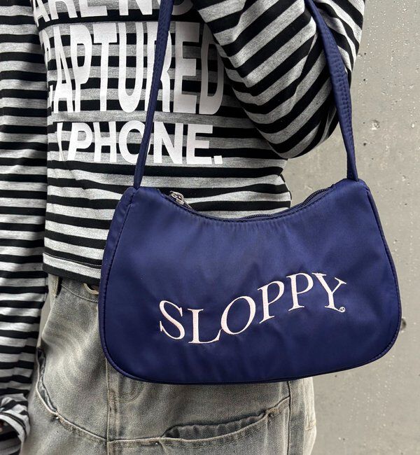  「SLOPPY ロゴショルダーバッグ（無地/カモ/デニム/レオ/ドット）」|ショルダー・メッセンジャー|