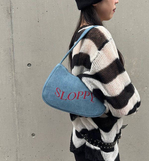  「SLOPPY ロゴショルダーバッグ（無地/カモ/デニム/レオ/ドット）」|ショルダー・メッセンジャー|
