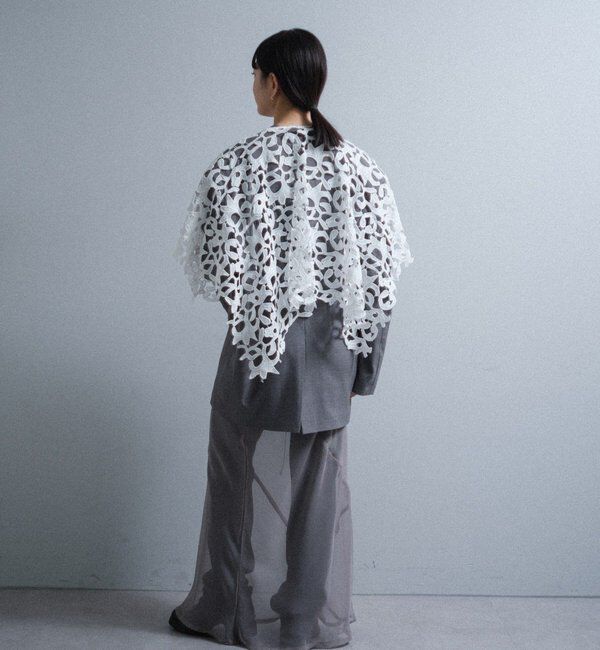  「【Pasterip】 lace multi-way scarf」|バンダナ・スカーフ|