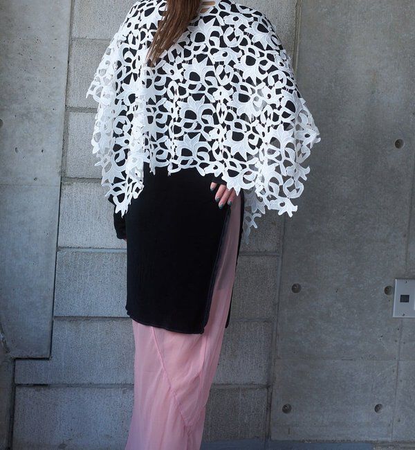  「【Pasterip】 lace multi-way scarf」|バンダナ・スカーフ|