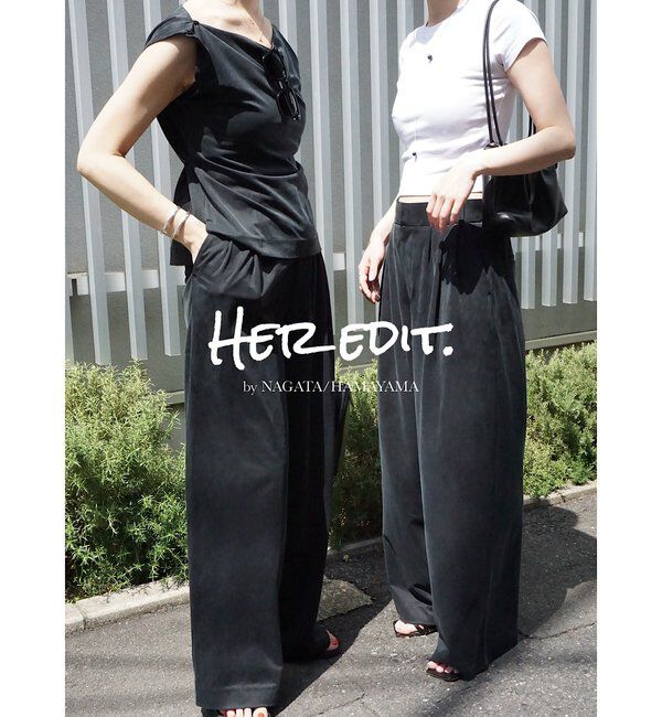  「【Her Edit】【セットアップ対応】キュプラジャージートップス」|キャミソール|