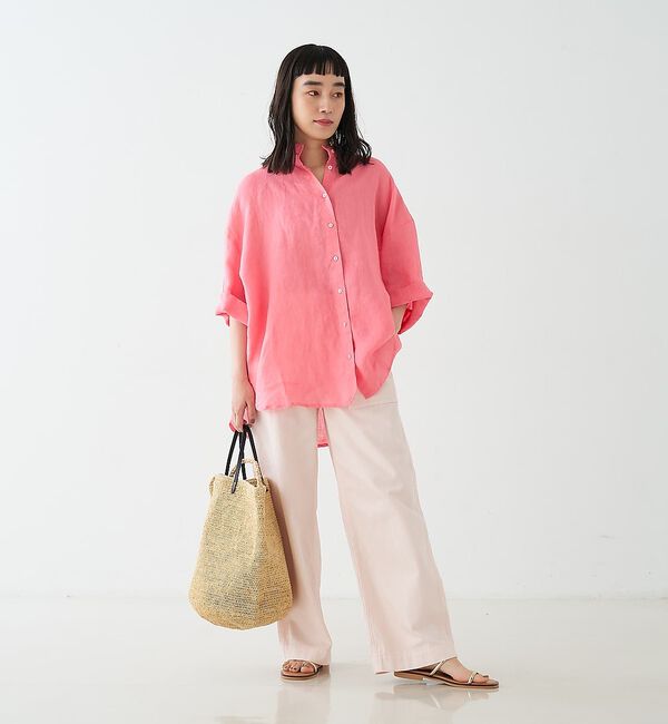 collex「ワイドスリーブリネンオーバーシャツ」|シャツ・ブラウス|