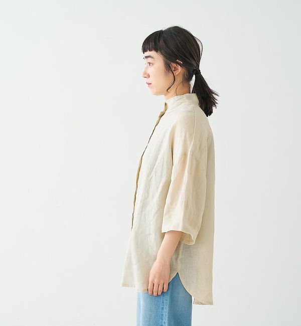 collex「ワイドスリーブリネンオーバーシャツ」|シャツ・ブラウス|