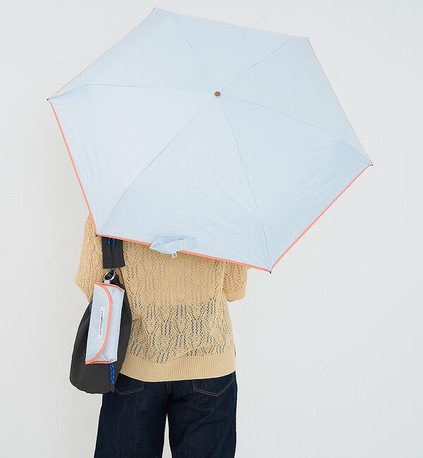 collex「日傘 パイピング ポーチ付き 晴雨兼用 折りたたみ傘【assa】【WEB限定】」|傘|