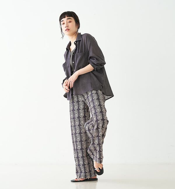 collex「ブロックプリント風 ボタニカルプリントパンツ」|その他|