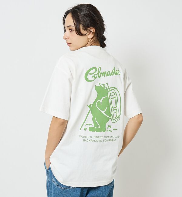 ABAHOUSE「【COBMASTER / コブマスター】バックプリントBASIC Tシャツ/ユニ」|Tシャツ・カットソー|ホワイト
