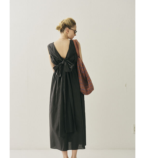 Rouge vif「麻混3WAYウエストリボンワンピース」|ワンピース|