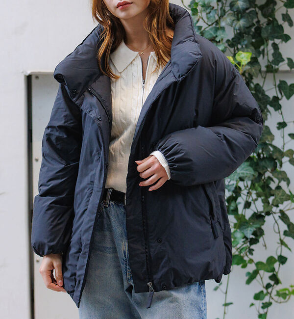 Rouge vif「【NANGA / ナンガ】STAND COLLAR DOWN JACKET /」|ダウン|ブラック