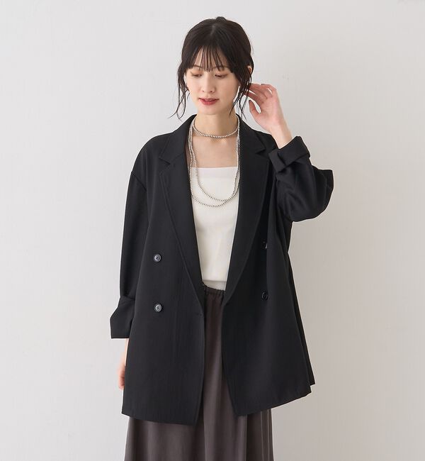 Rouge vif「バスケットメッシュダブルジャケット」|テーラードジャケット|