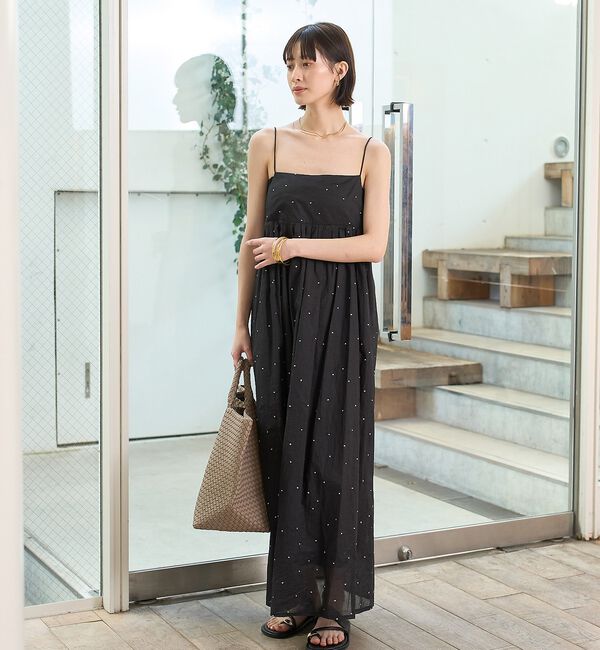 Rouge vif「【セットアップ対応】インドドット刺繍ペプラムブラウス」|シャツ・ブラウス|