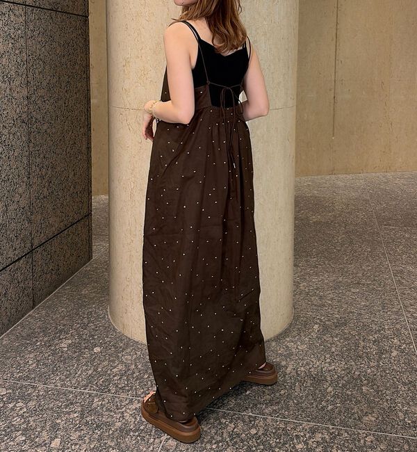 Rouge vif「【セットアップ対応】インドドット刺繍ペプラムブラウス」|シャツ・ブラウス|