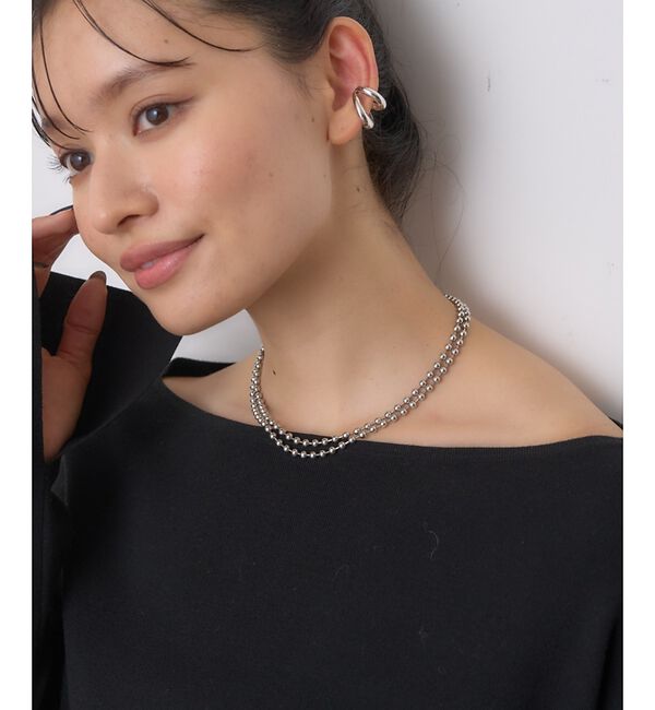 Rouge vif「ボールチェーンロングネックレス」|ネックレス|