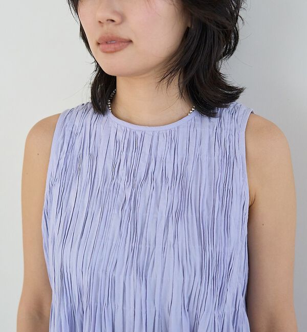 Rouge vif「インドハンドタックノースリーブマキシワンピース」|ワンピース|