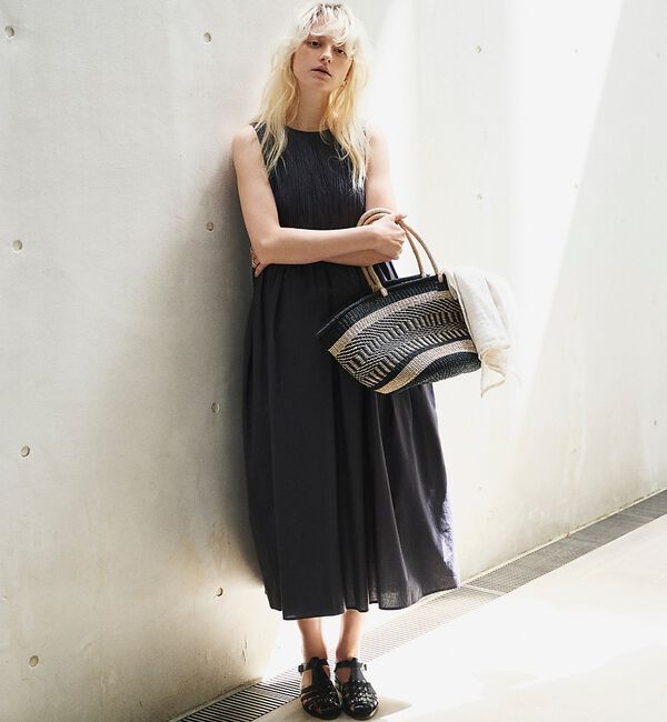 Rouge vif「インドハンドタックノースリーブマキシワンピース」|ワンピース|