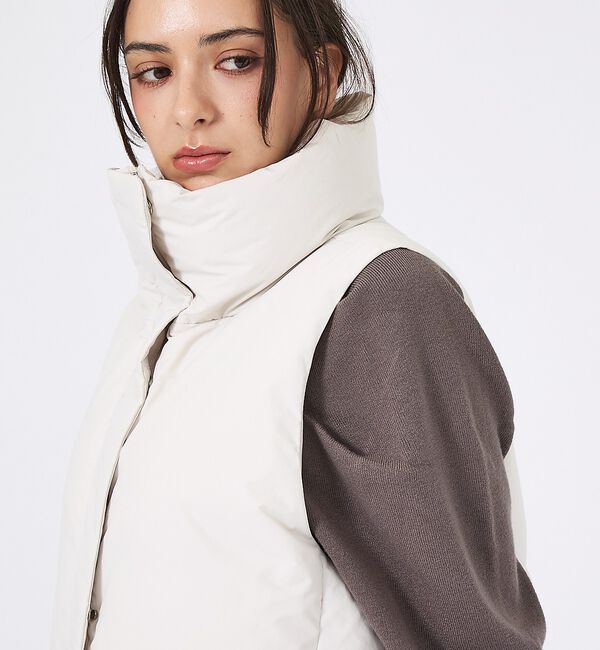 Rouge vif「【KWD/ケーダブルディー】スタンドカラーダウンベスト/STAND COLLAR」|ダウン|