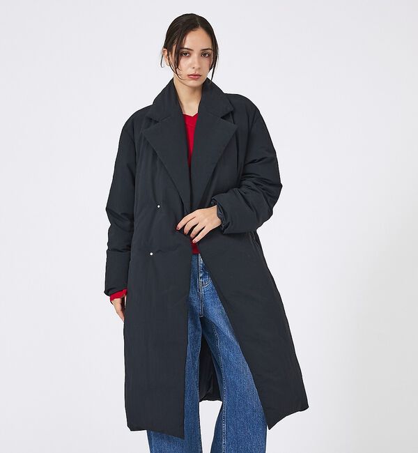 Rouge vif「【KWD/ケーダブルディー】ダウンコート/DOWN COAT/アウター/ロング丈」|ダウン|ブラック