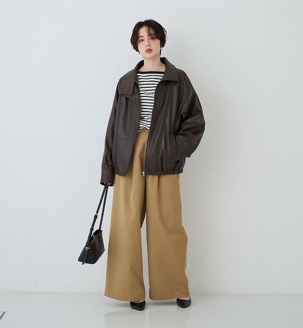 Rouge vif「【PUNTI. / プンティ】レザーワンショルダーバッグ PORTRAIT-ON」|ショルダー・メッセンジャー|